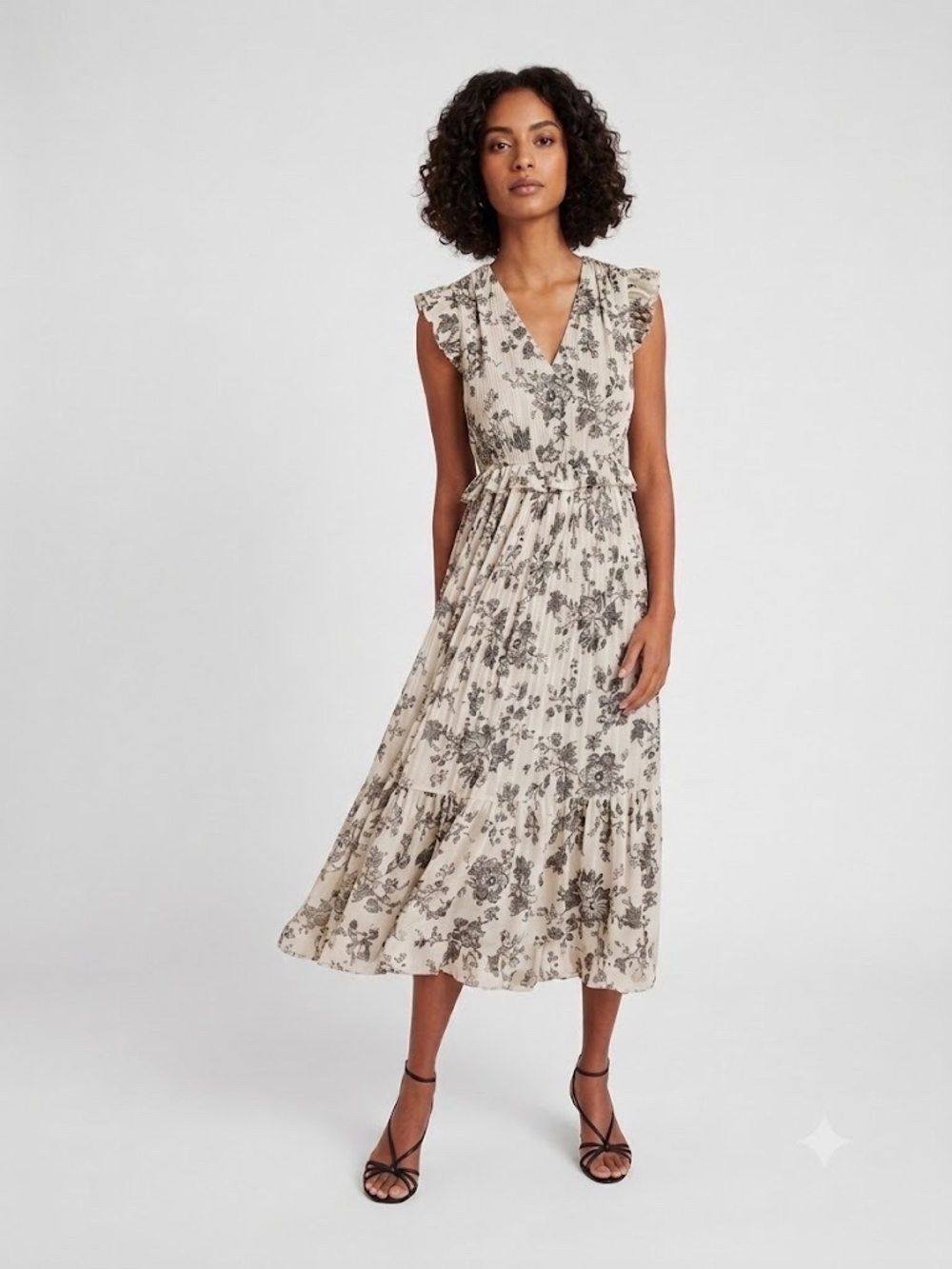 Current Air by Anthropologie Floral Tiered Midi Dress - NWT Small